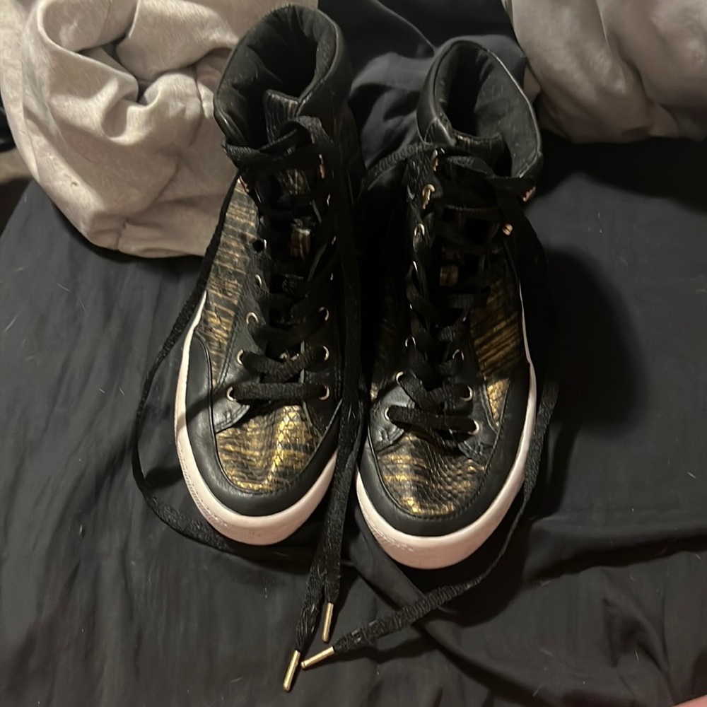 Rebecca Minkoff leather high-top sneakers